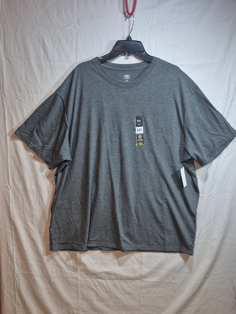 3X Men's Relaxed Fit Crewneck T-Shirt - Gray